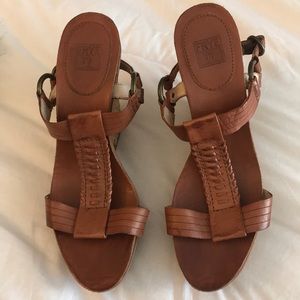 Frye wedge heels